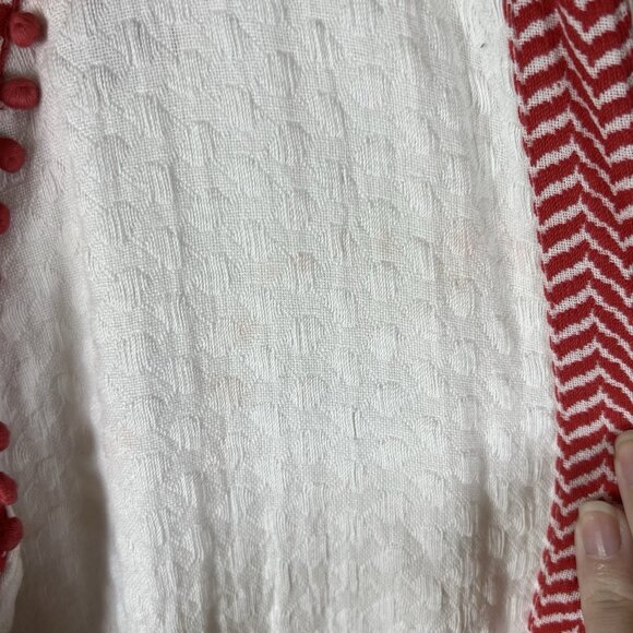 Cecilie Copenhagen Dress Angela Dress Red White Maxi Women’s Size Large Boho - Picture 9 of 15